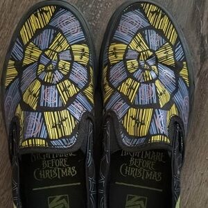 Disney’s Nightmare Before Christmas slip on vans.